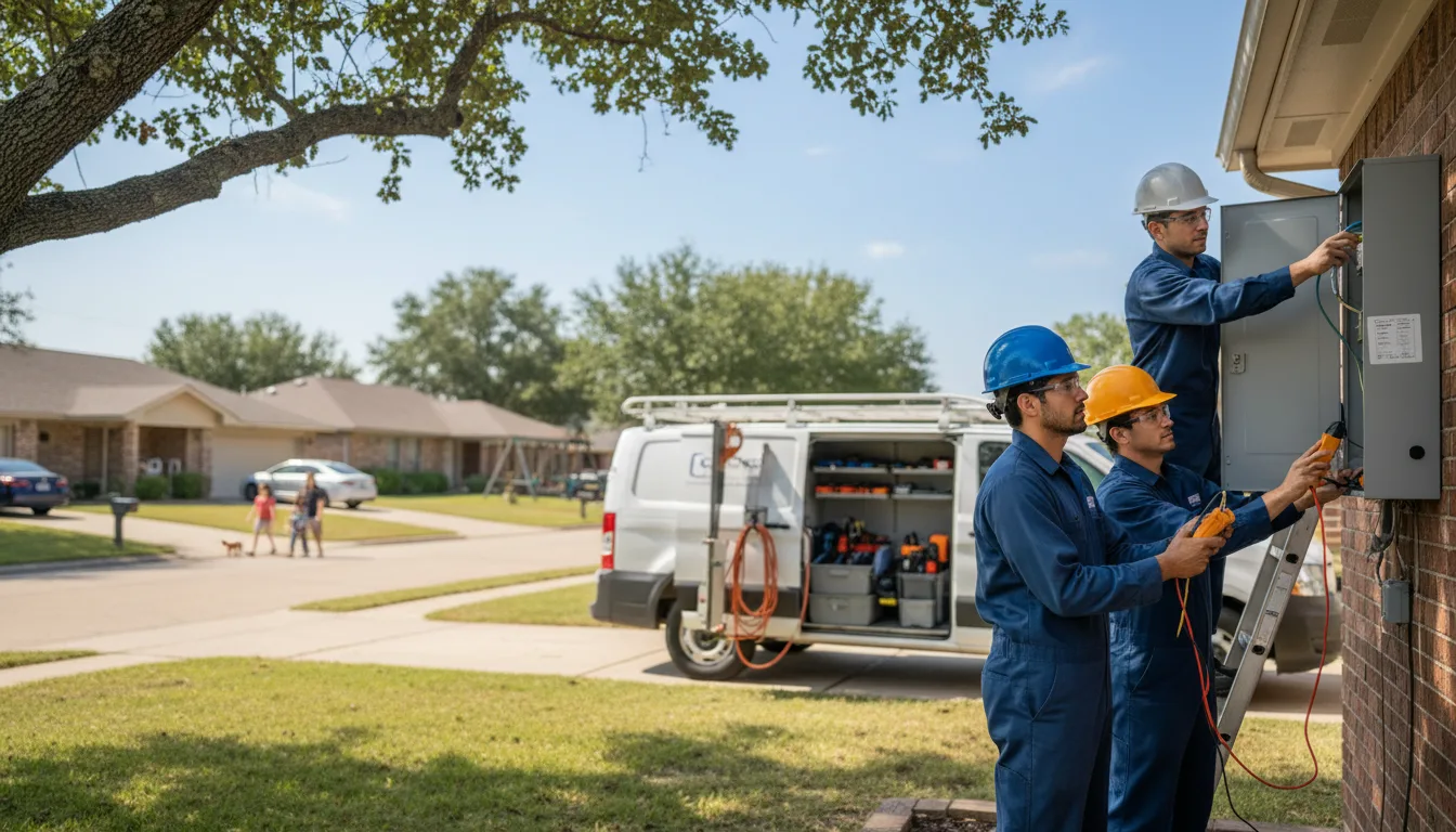 Certified electrician providing emergency electrical services in Castleberry, AL